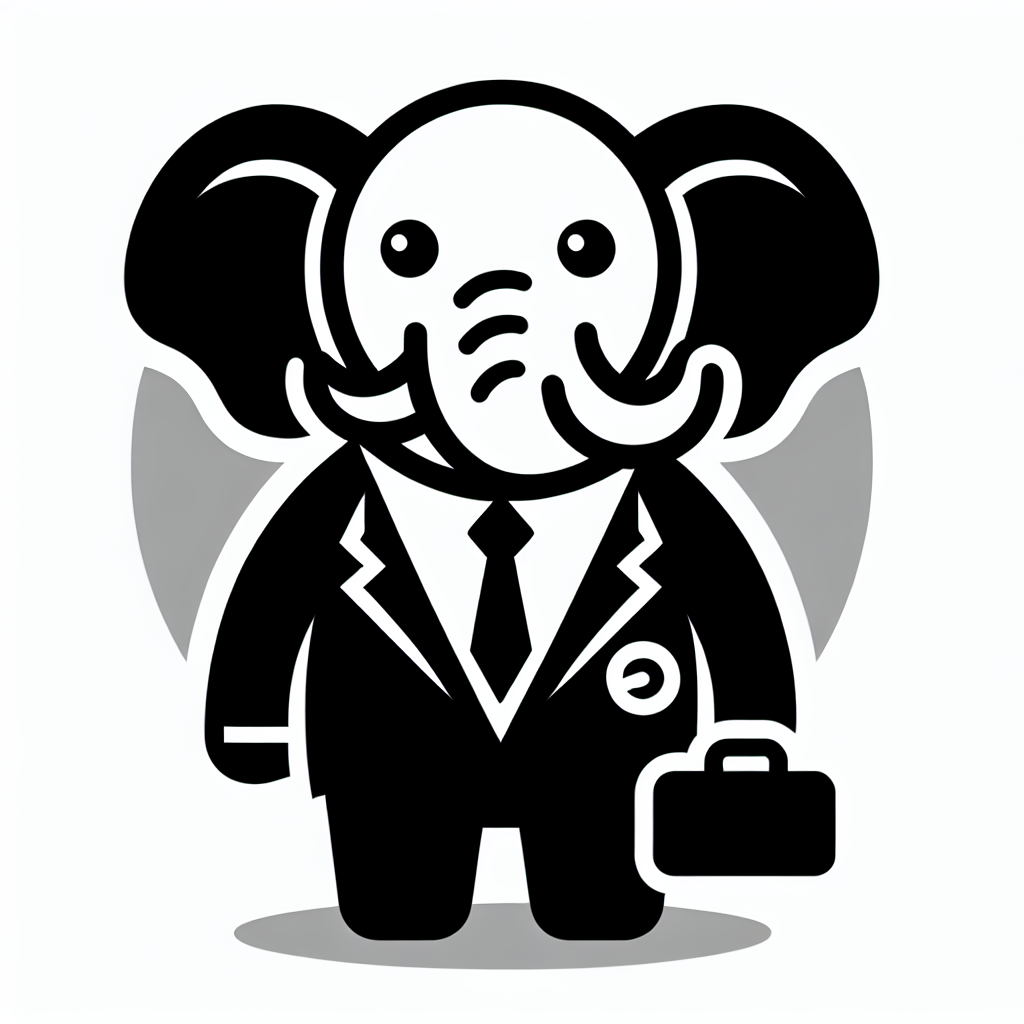 Elephant in Suit Logo