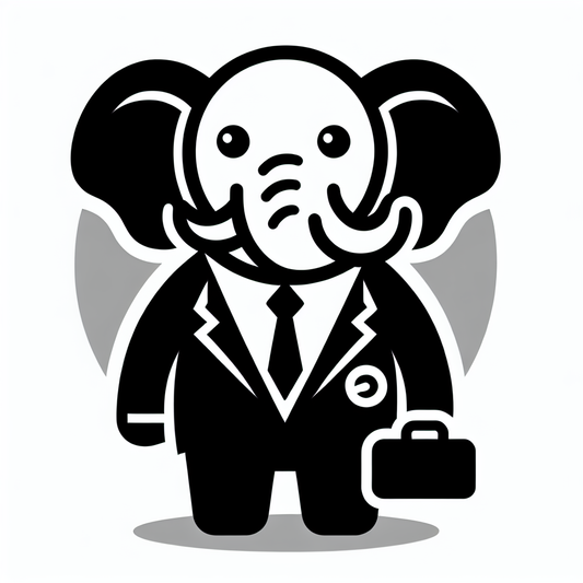 Elephant in Suit Logo