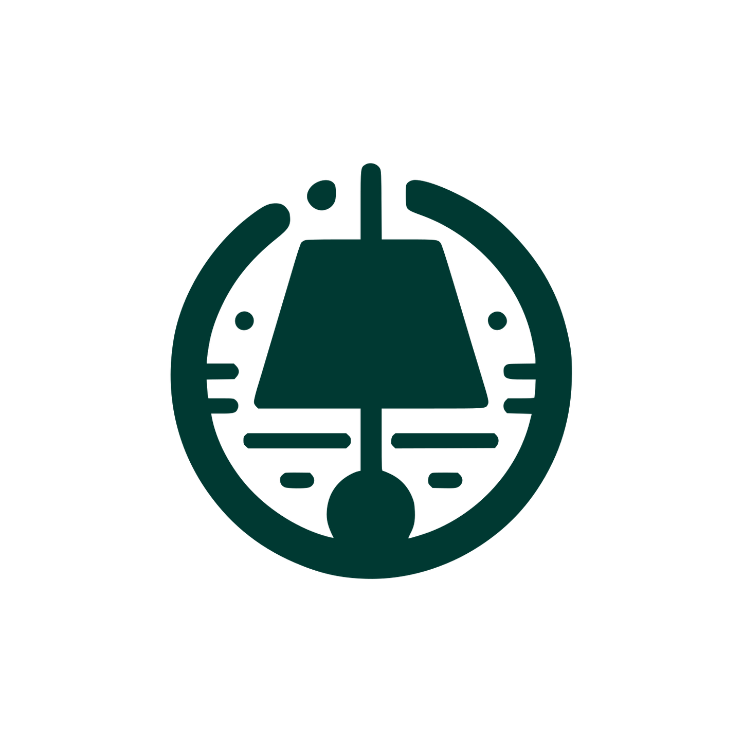 Abstract Lamp Logo #003932