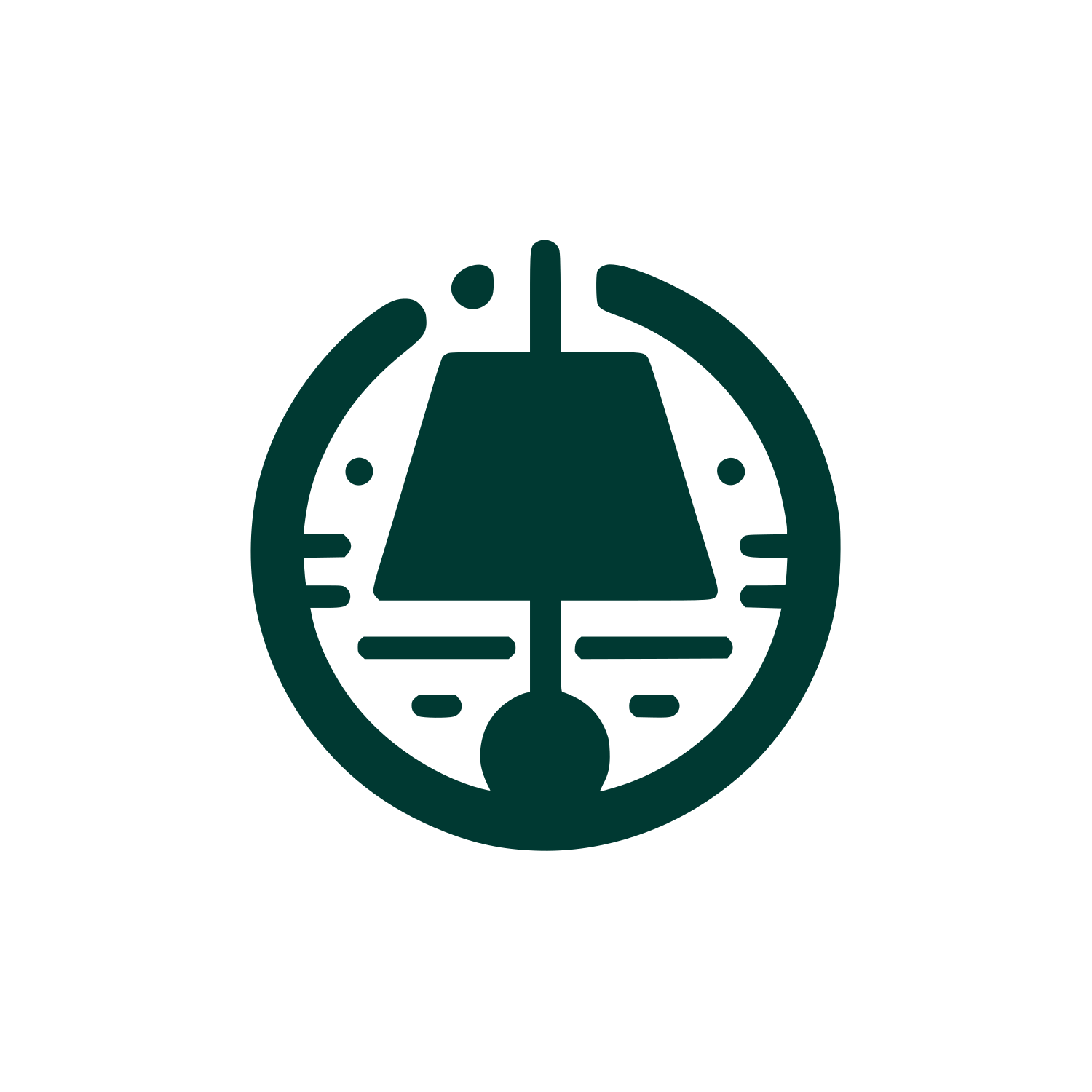 Abstract Lamp Logo #003932