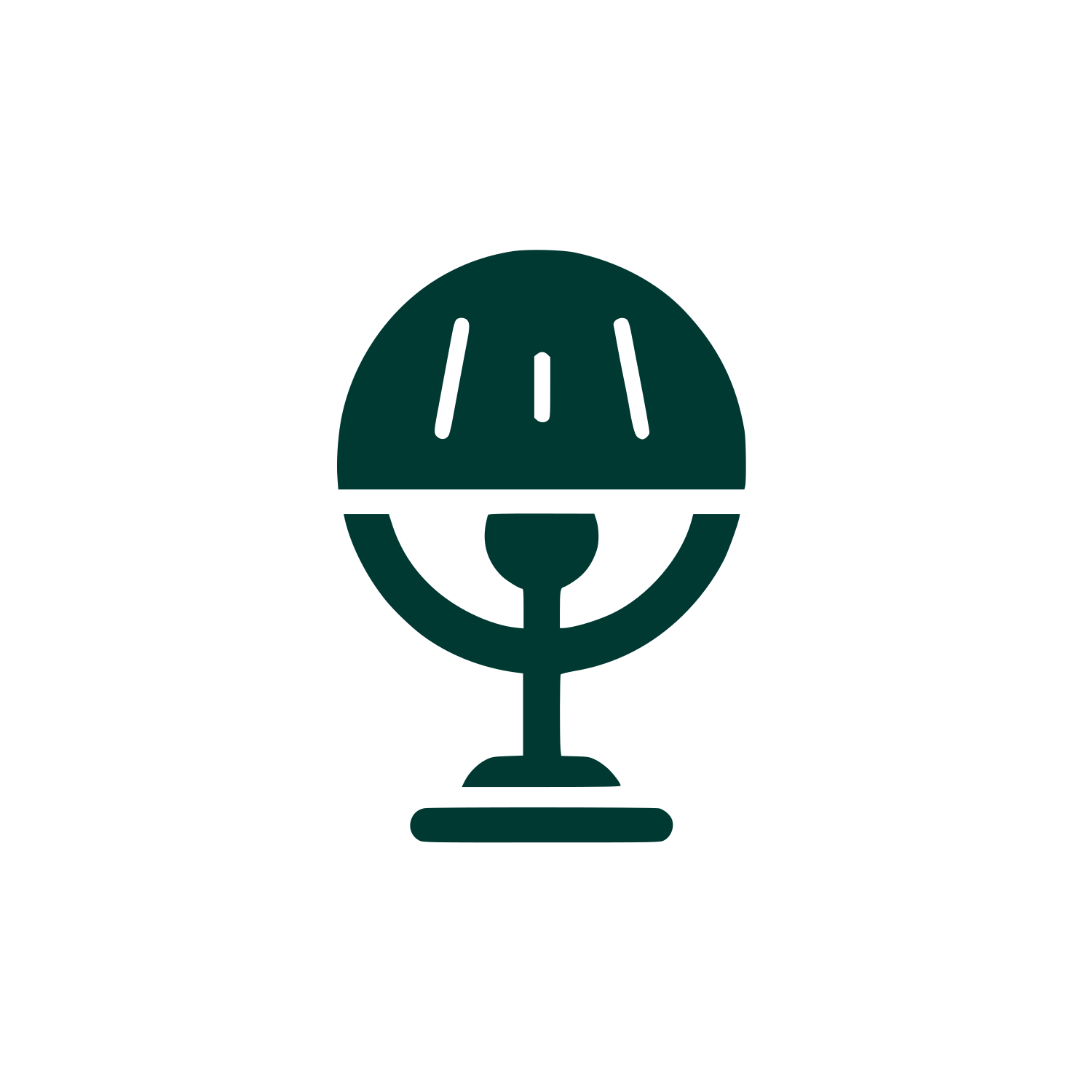 Abstract Helmet Logo #003932