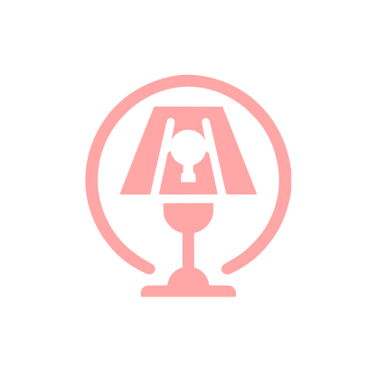 Table Lamp Logo #ffa6a6