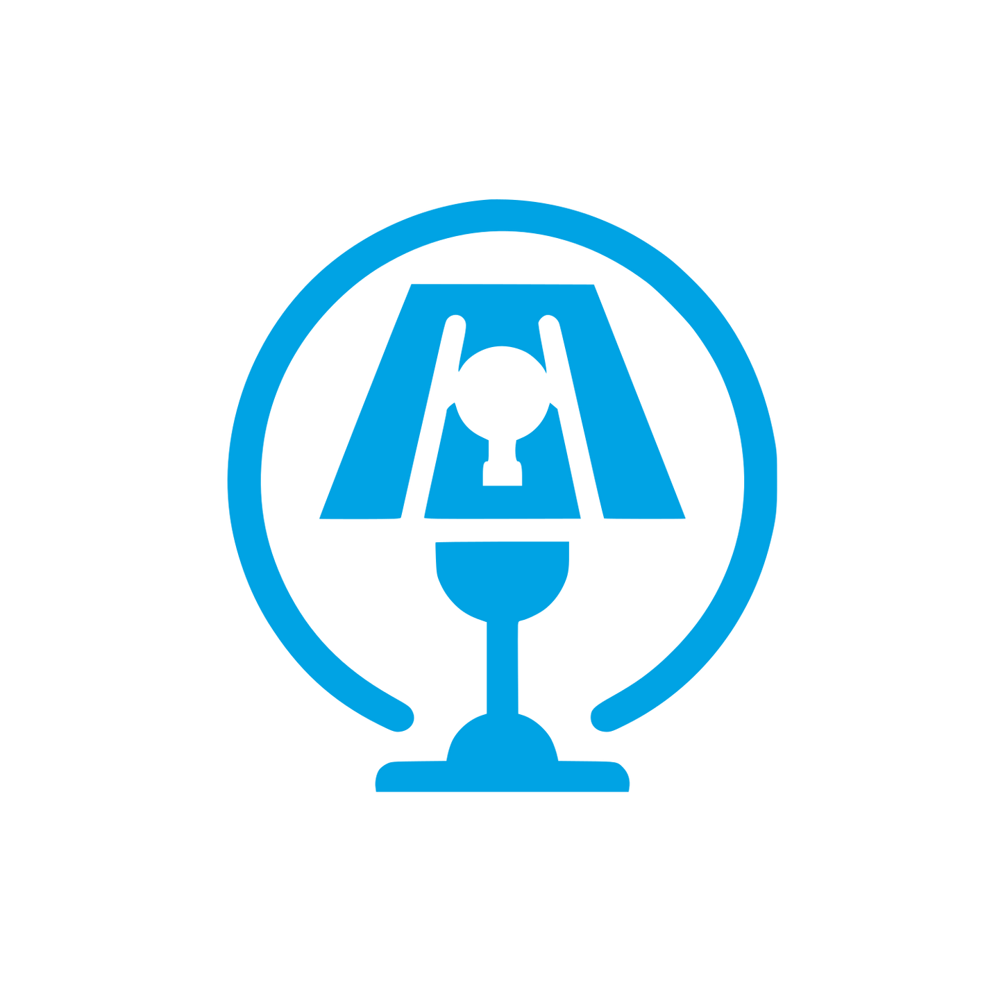 Table Lamp Logo #00a3e4