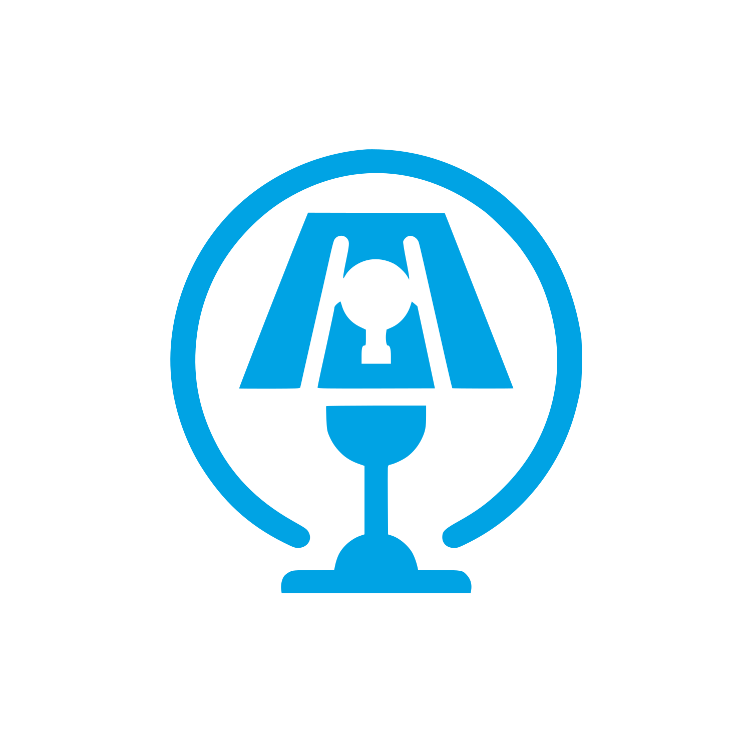 Table Lamp Logo #00a3e4