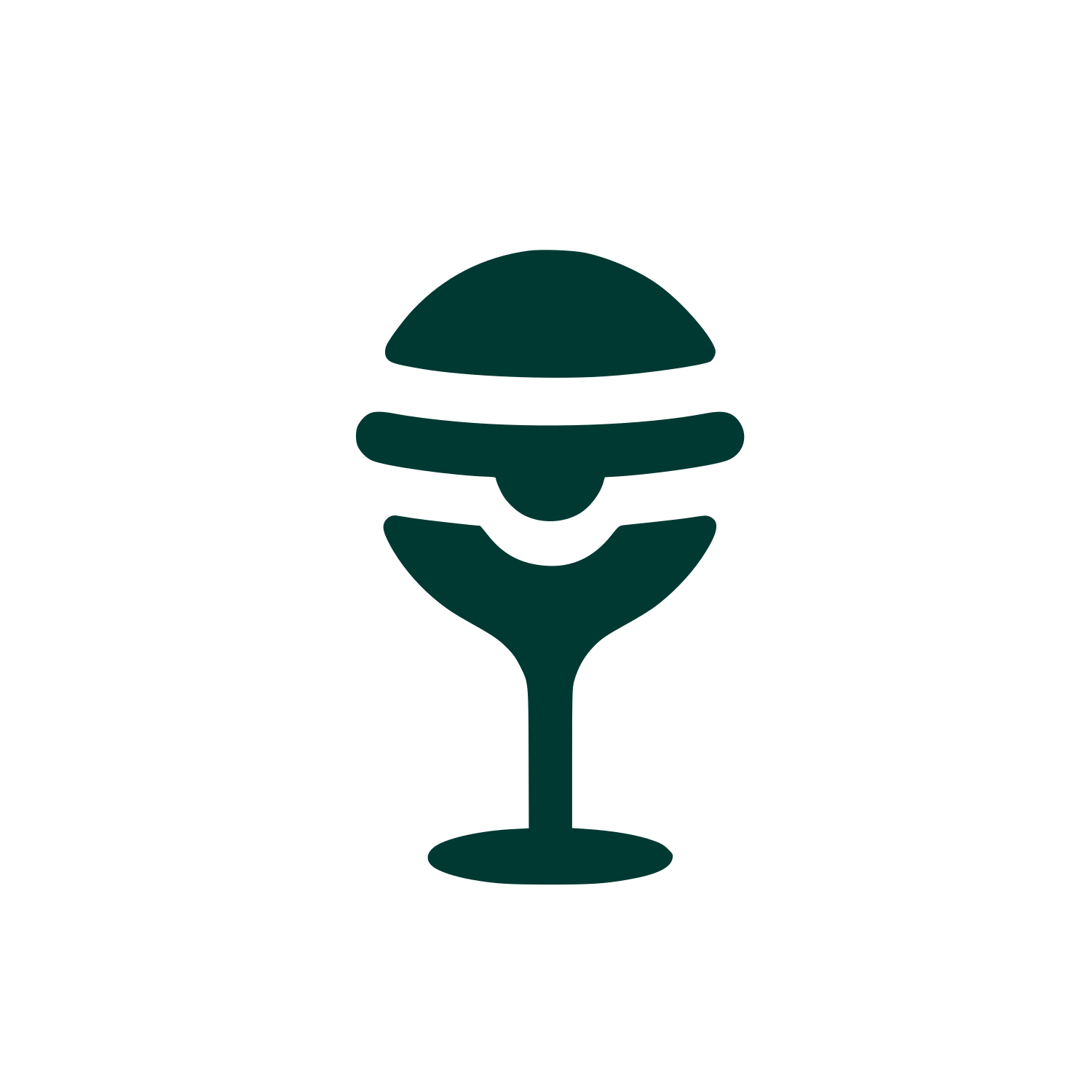 Lamp Glass Logo #003932