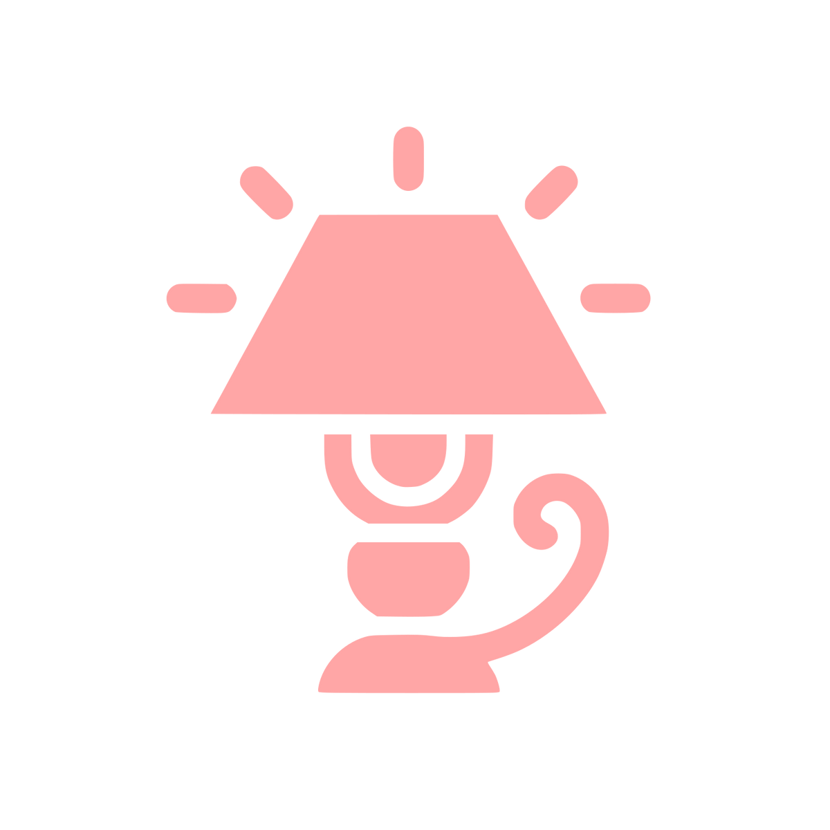 Desk Lamp Logo #ffa6a6