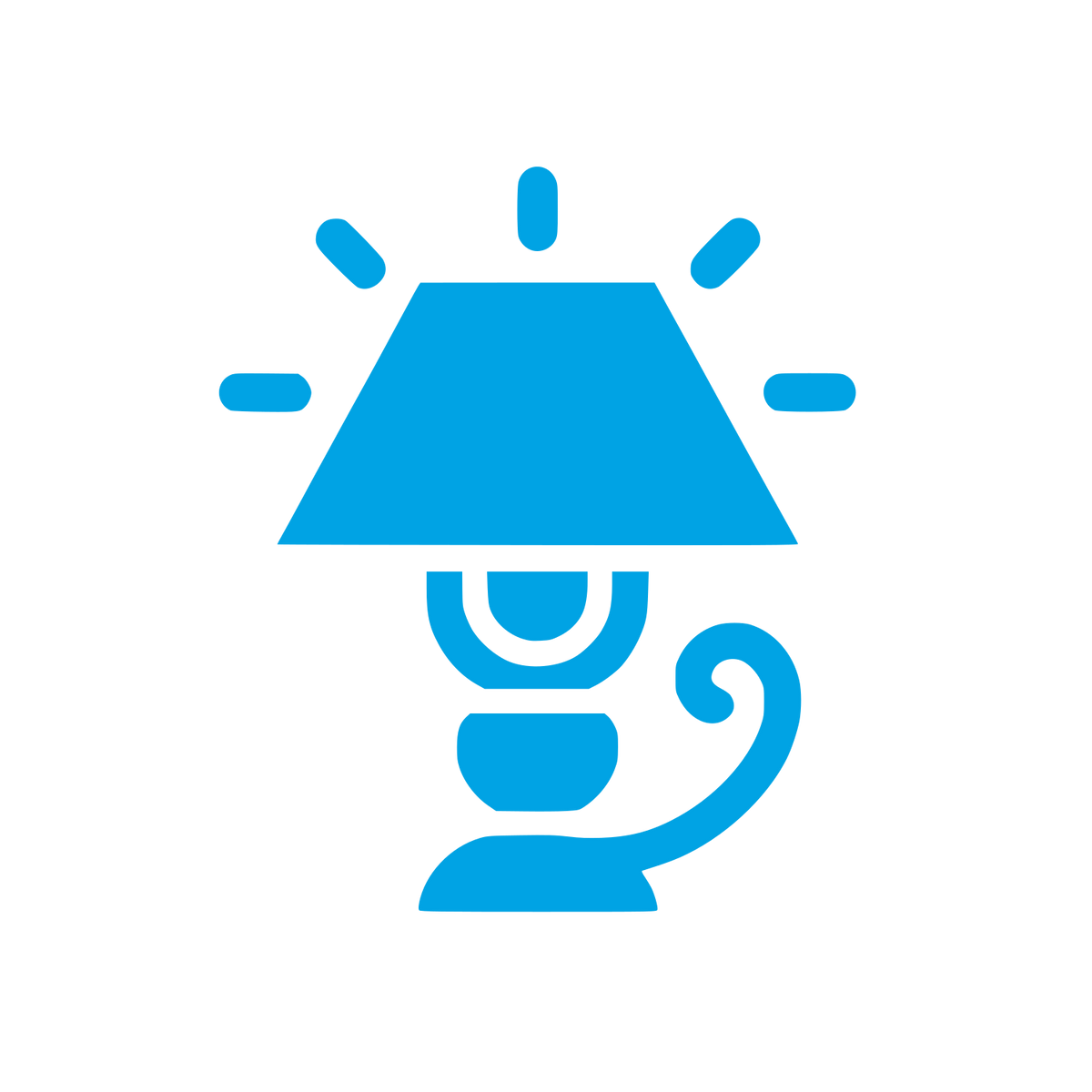 Desk Lamp Logo #00a3e4