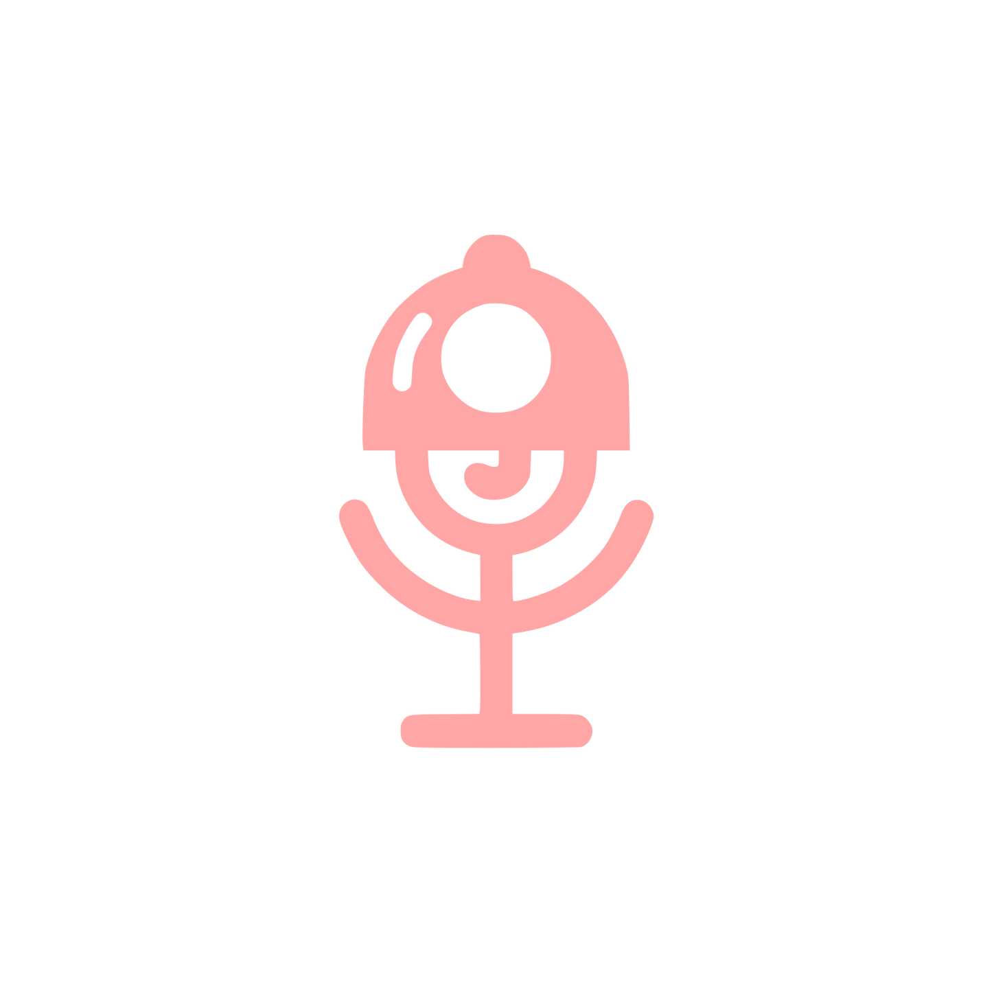 Microphone Logo Design #ffa6a6