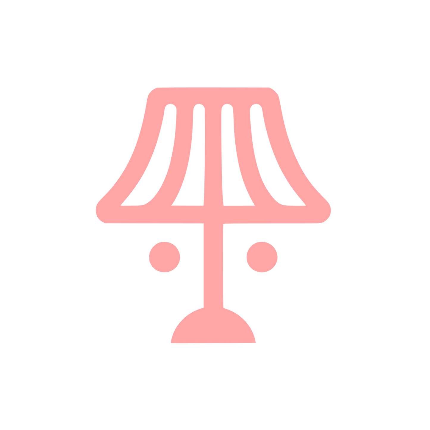Lampshade Logo Design #ffa6a6
