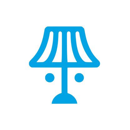 Lampshade Logo Design #00a3e4