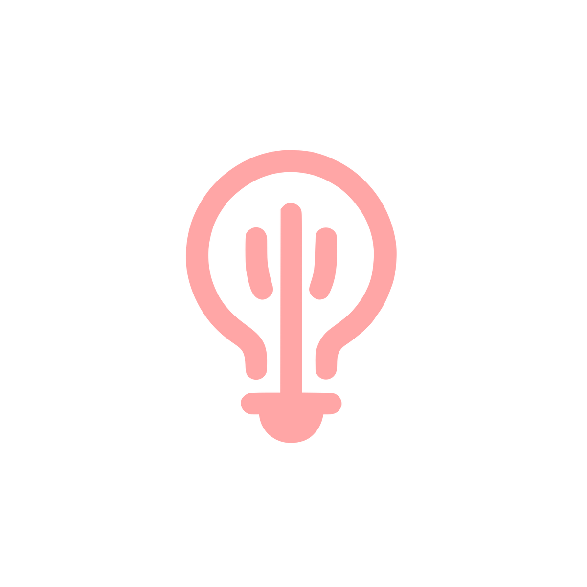 Bold Bulb Logo #ffa6a6