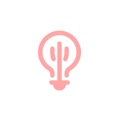Bold Bulb Logo #ffa6a6