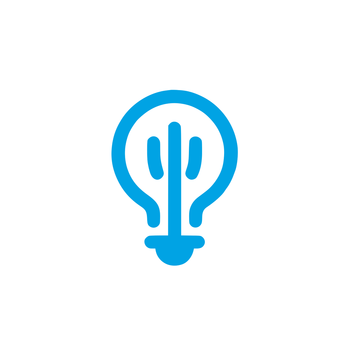 Bold Bulb Logo #00a3e4