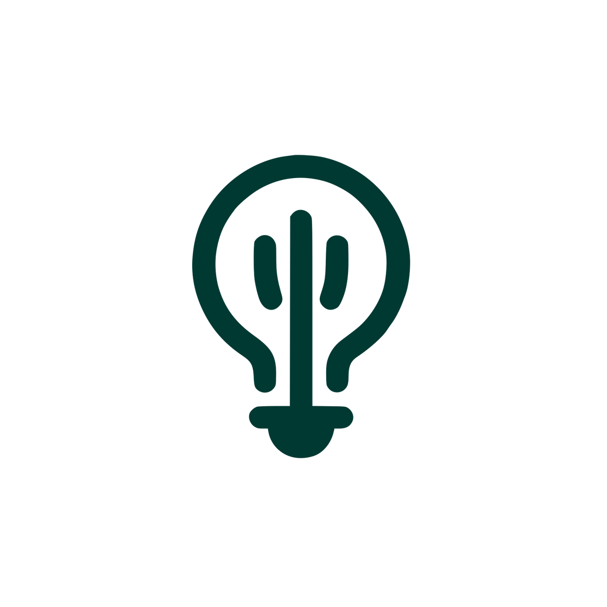 Bold Bulb Logo #003932