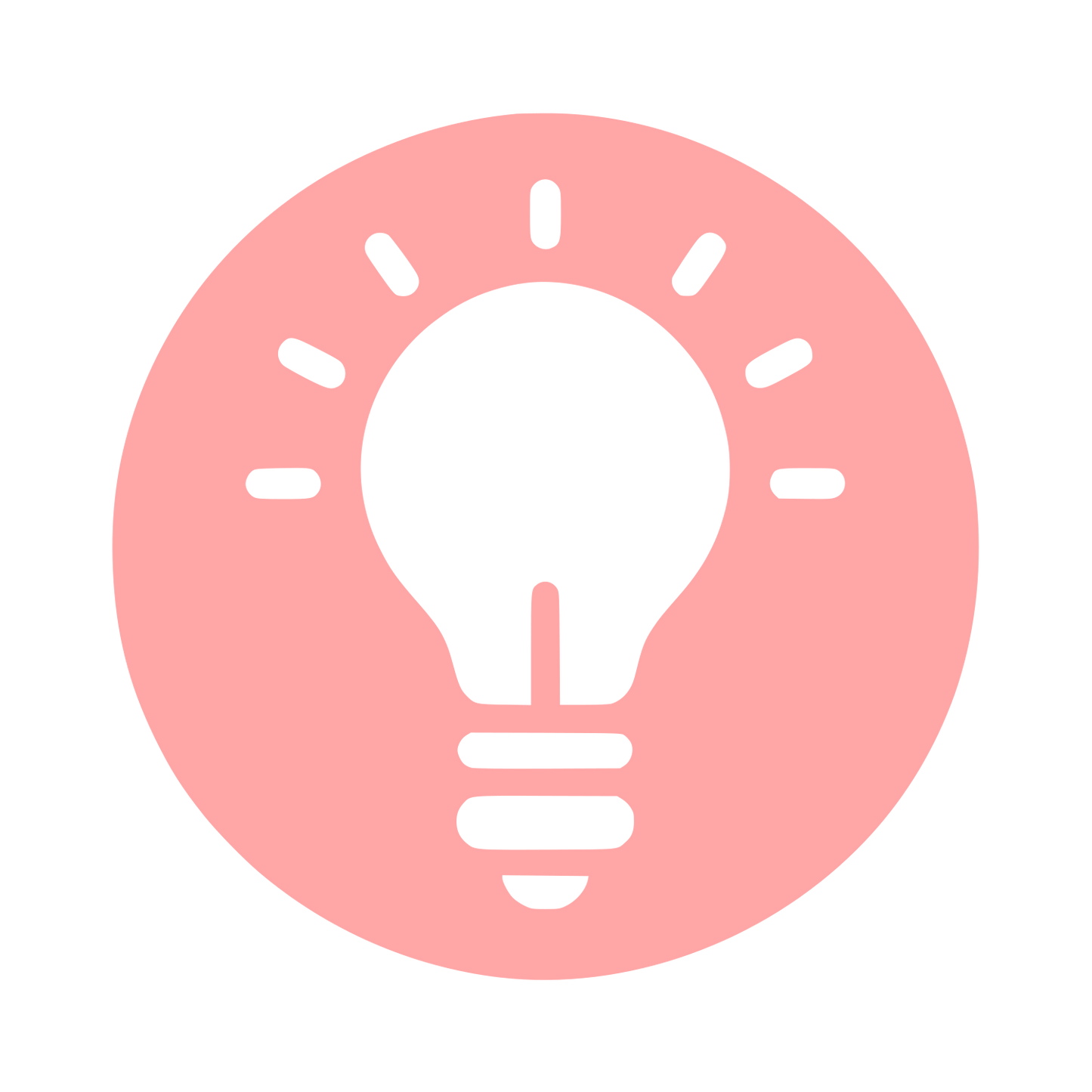 Lightbulb Idea Logo #ffa6a6