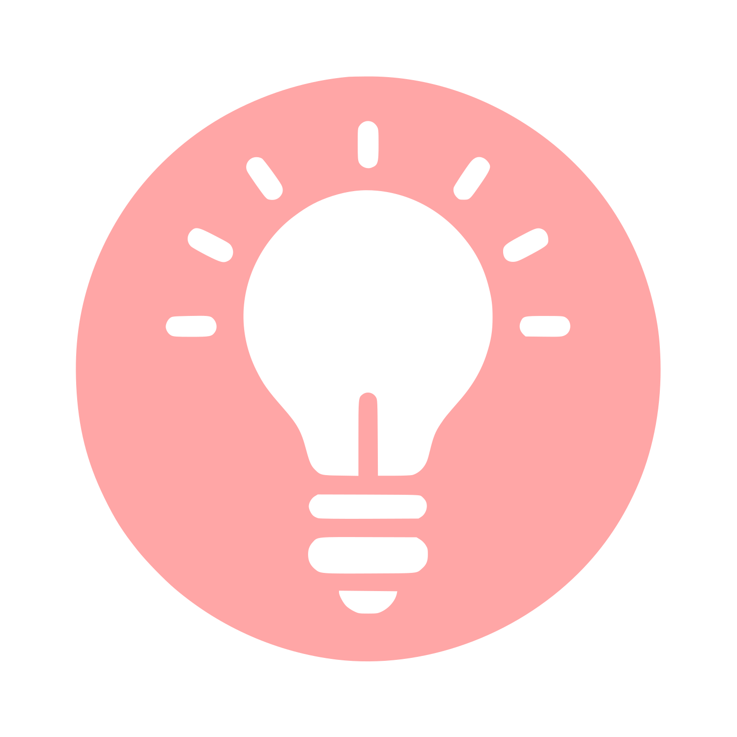 Lightbulb Idea Logo #ffa6a6