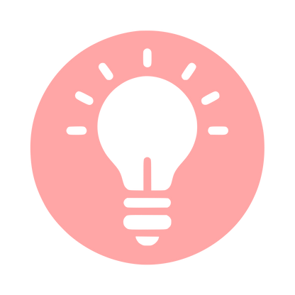 Lightbulb Idea Logo #ffa6a6