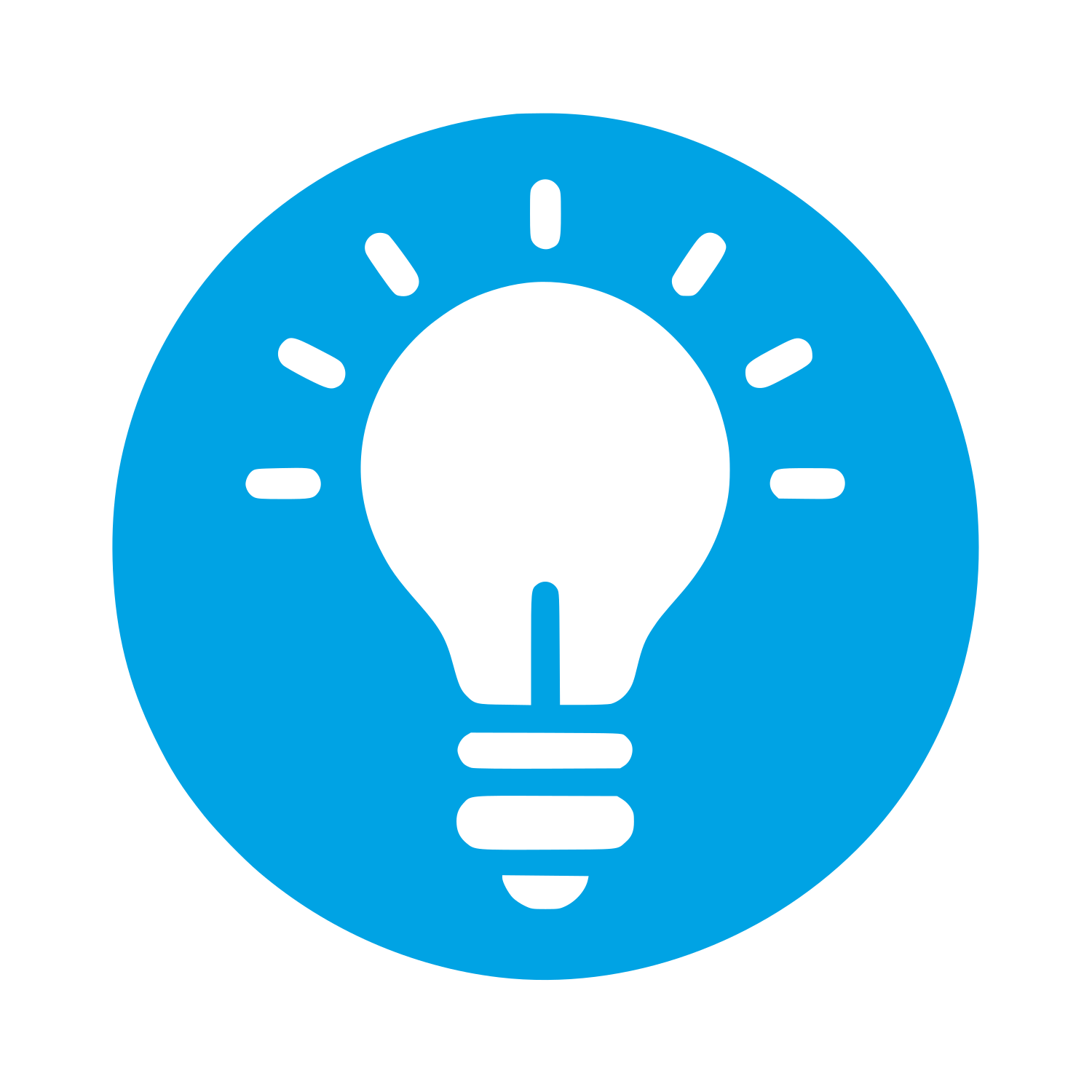 Lightbulb Idea Logo #00a3e4
