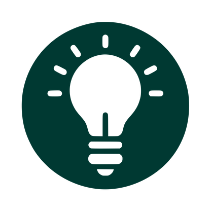 Lightbulb Idea Logo #003932