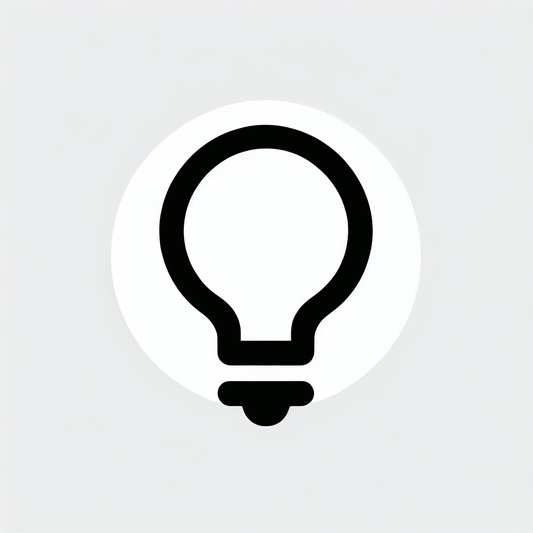 Simplified Light Bulb Logo