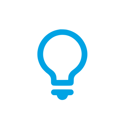 Simplified Light Bulb Logo #00a3e4