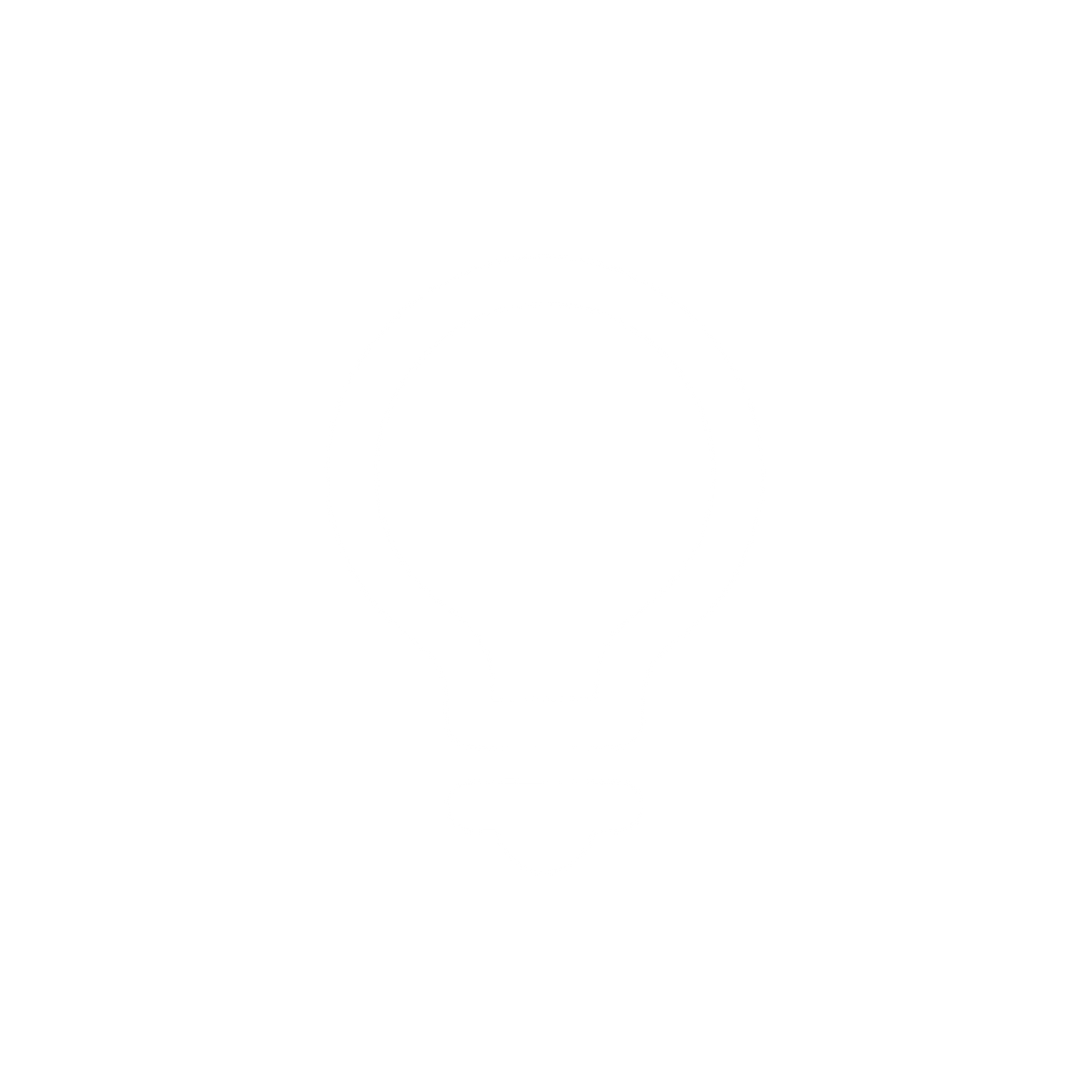 Simplified Light Bulb Logo #ffffff