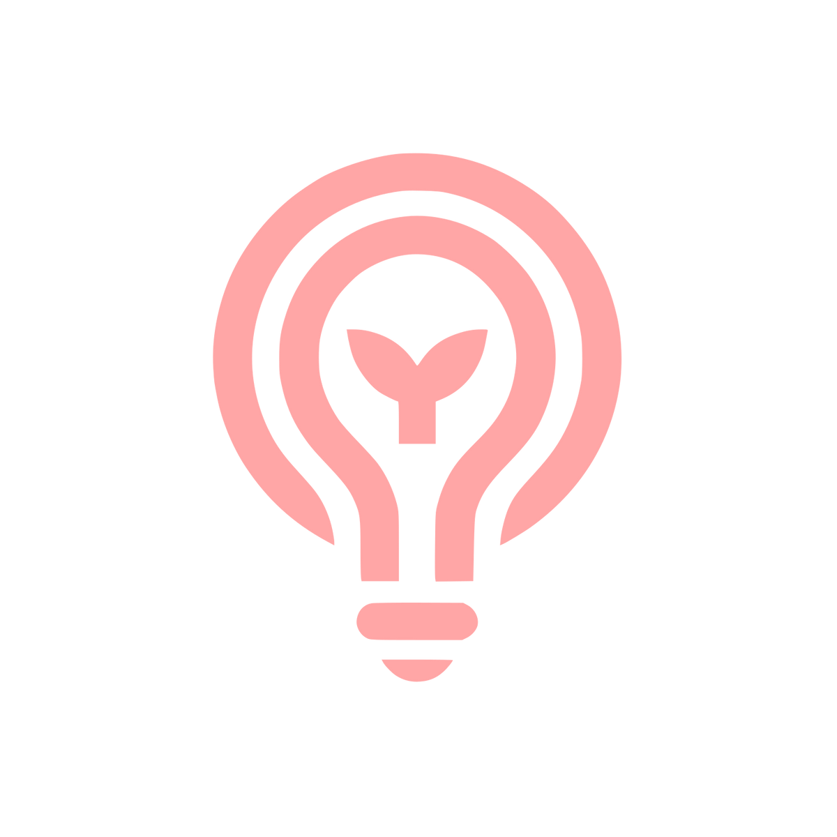 Eco-Friendly Idea Logo #ffa6a6