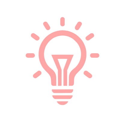 Idea Light Bulb Logo #ffa6a6