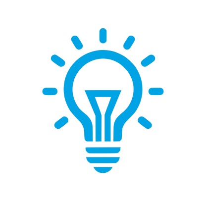 Idea Light Bulb Logo #00a3e4