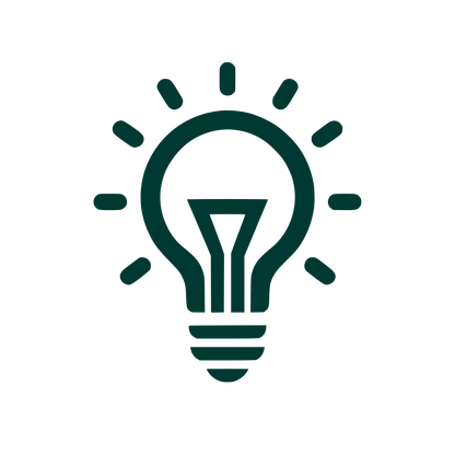 Idea Light Bulb Logo #003932