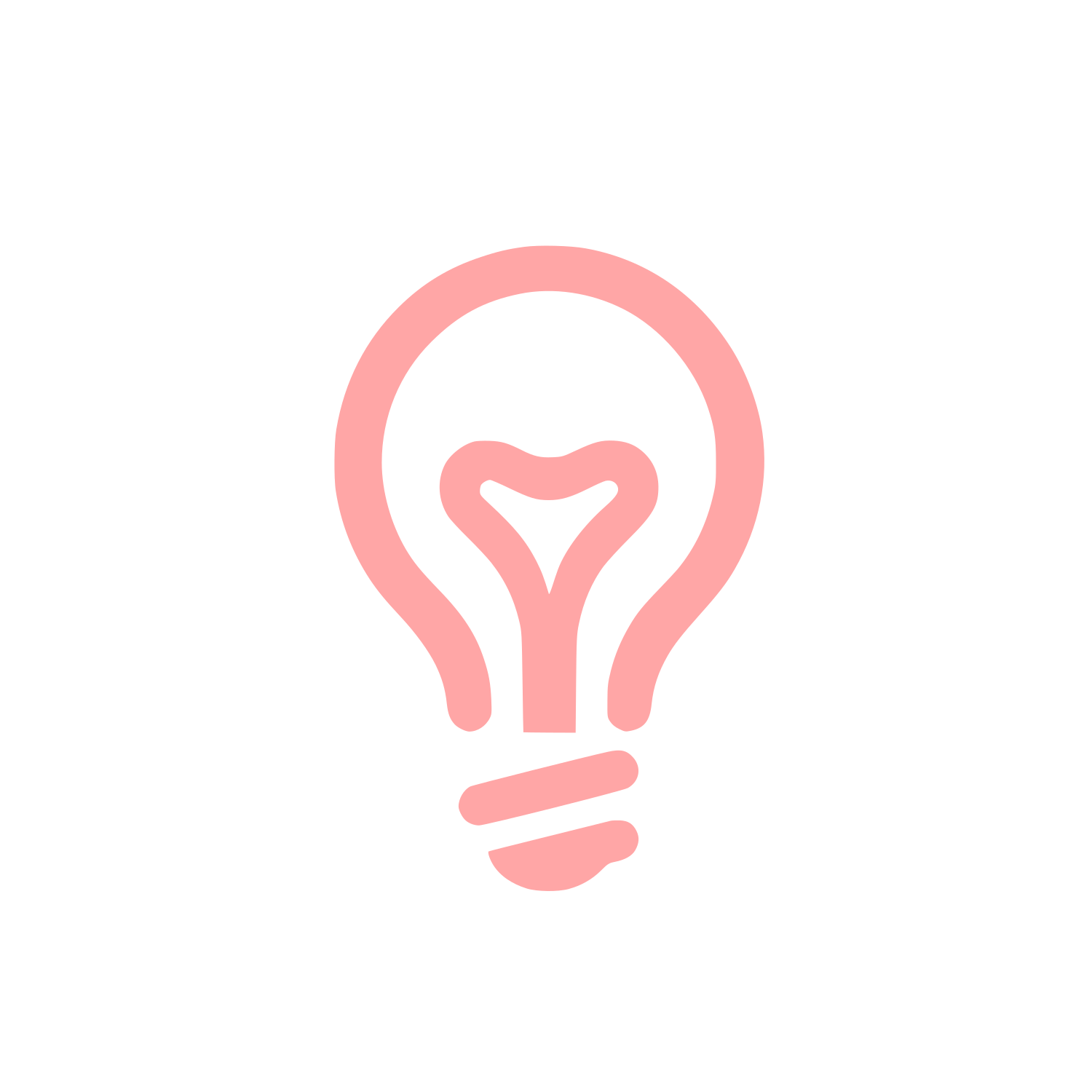 Lightbulb Logo Design #ffa6a6