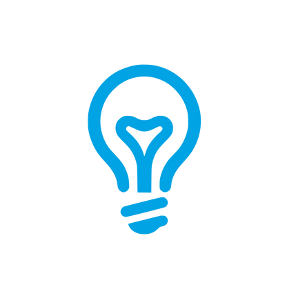 Lightbulb Logo Design #00a3e4