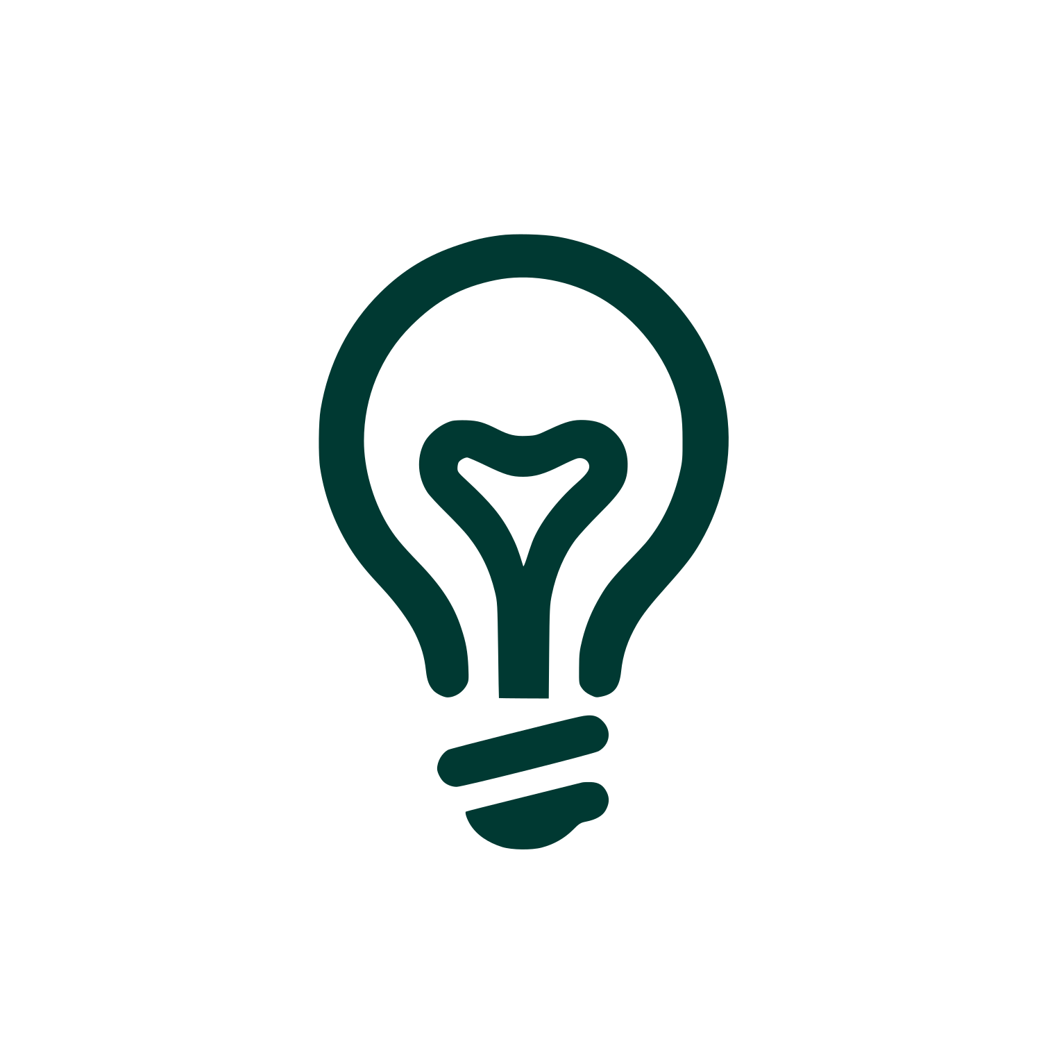 Lightbulb Logo Design #003932