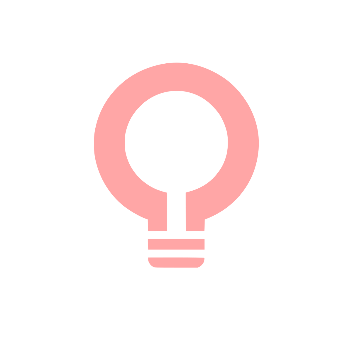 Bulb Idea Logo #ffa6a6