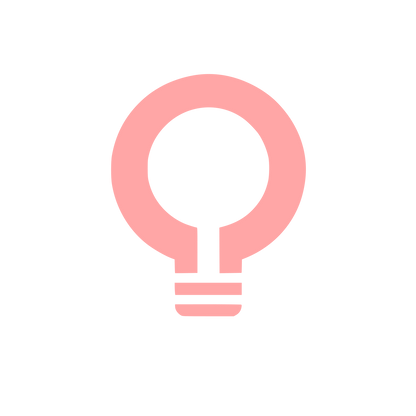 Bulb Idea Logo #ffa6a6