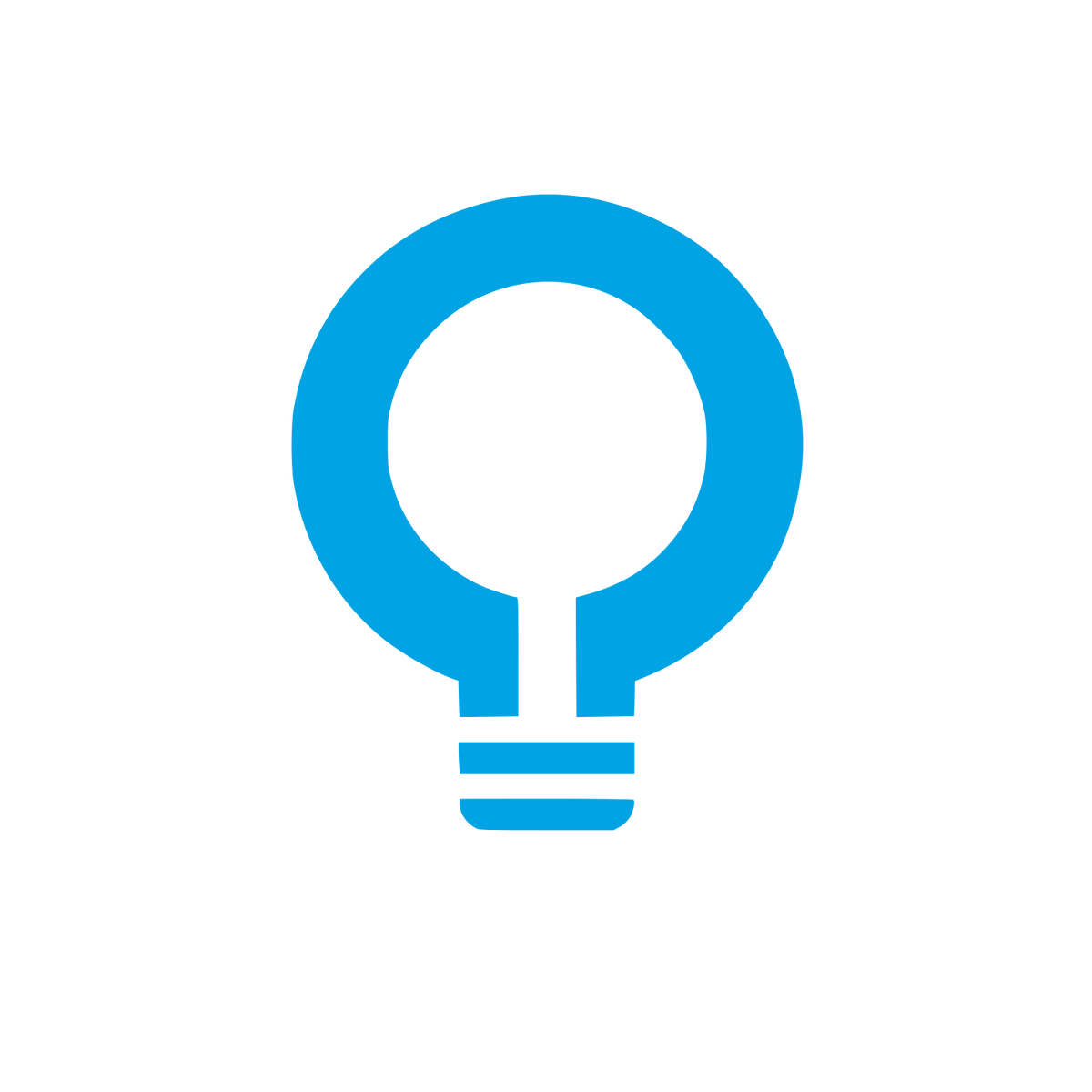Bulb Idea Logo #00a3e4