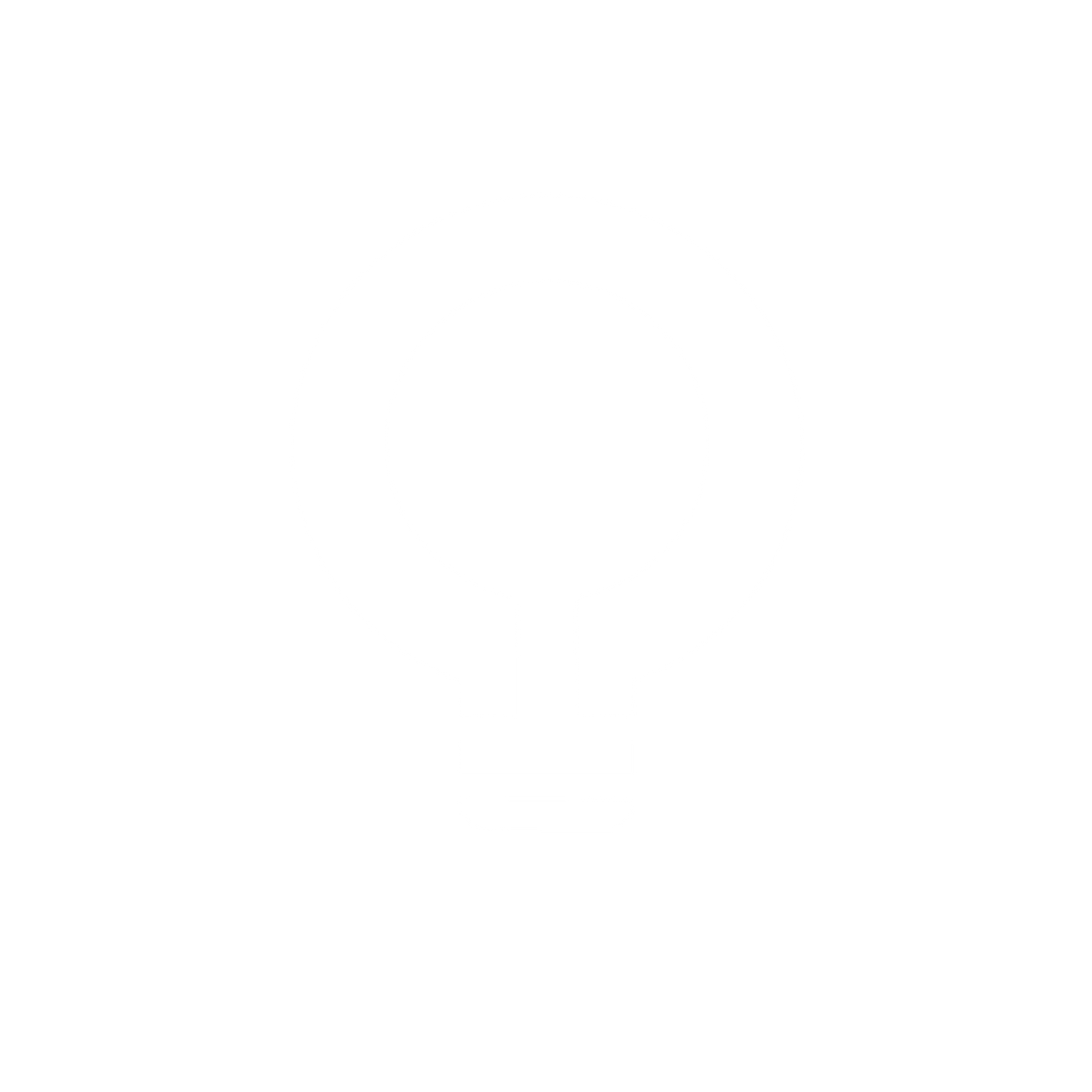 Bulb Idea Logo #ffffff