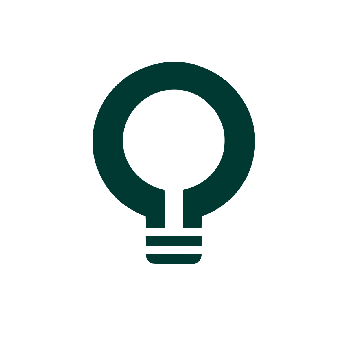 Bulb Idea Logo #003932