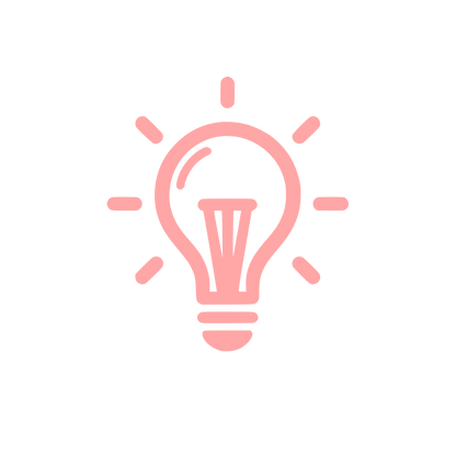 Lightbulb Idea Logo #ffa6a6