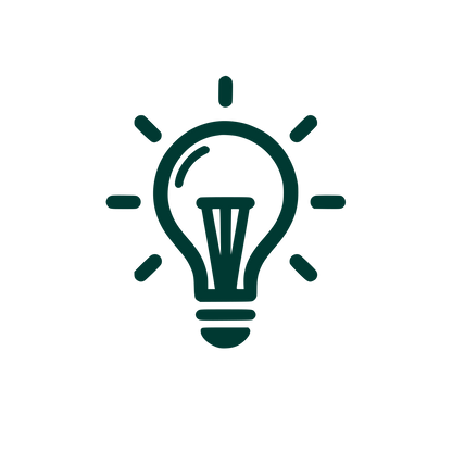 Lightbulb Idea Logo #003932