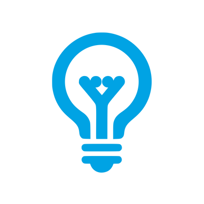 Creative Lightbulb Logo #00a3e4