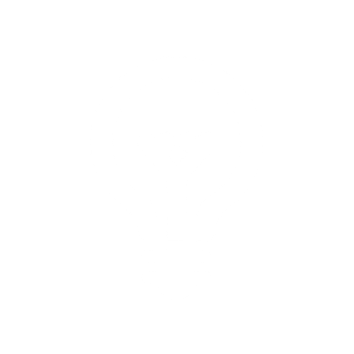 Creative Lightbulb Logo #ffffff
