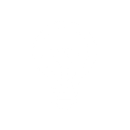 Creative Lightbulb Logo #ffffff