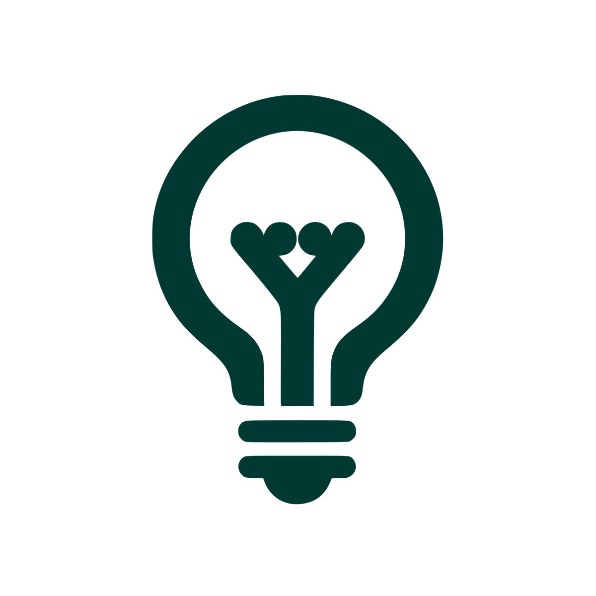 Creative Lightbulb Logo #003932