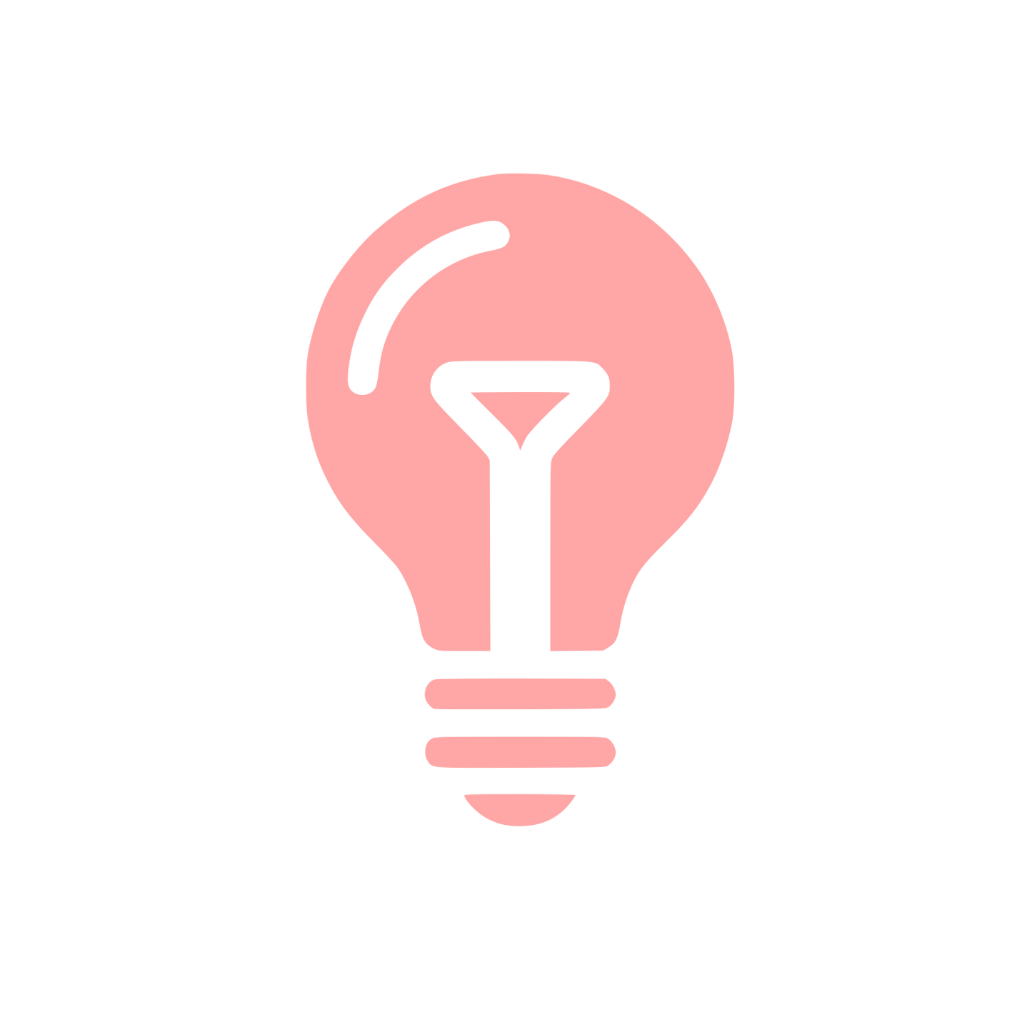 Light Bulb Logo #ffa6a6
