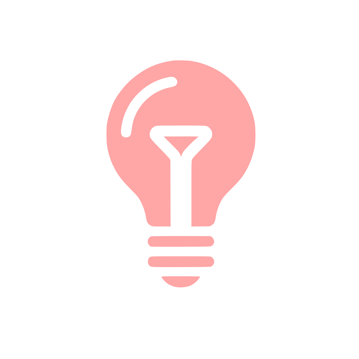 Light Bulb Logo #ffa6a6