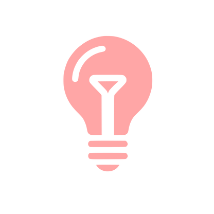 Light Bulb Logo #ffa6a6