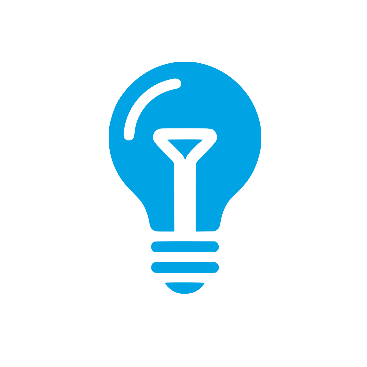 Light Bulb Logo #00a3e4
