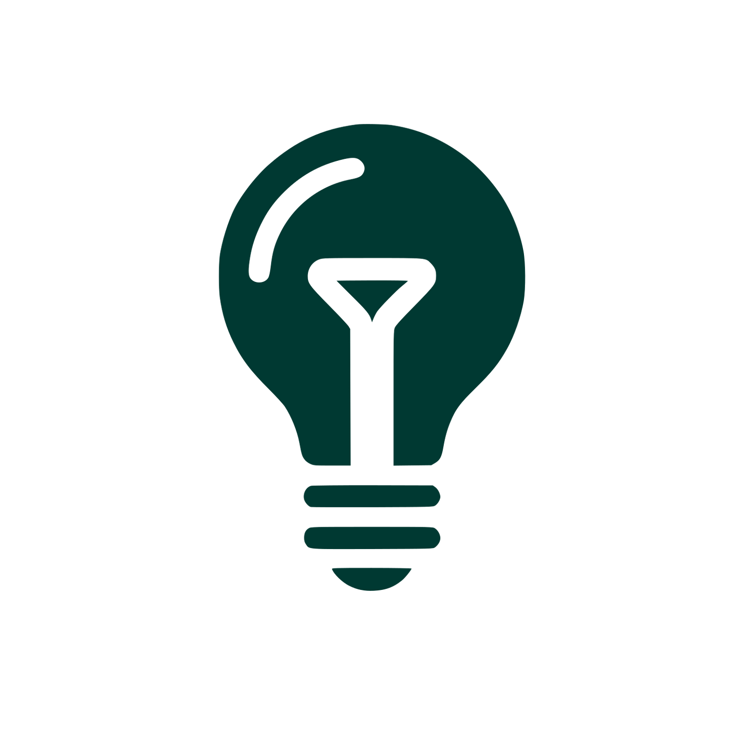 Light Bulb Logo #003932