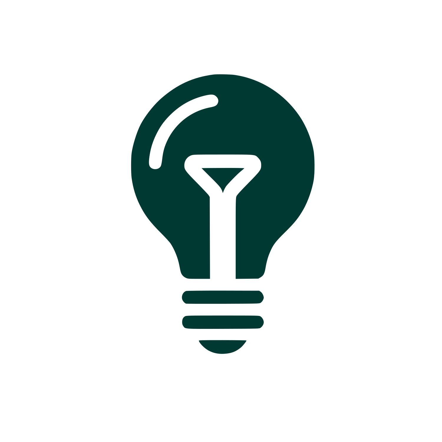 Light Bulb Logo #003932
